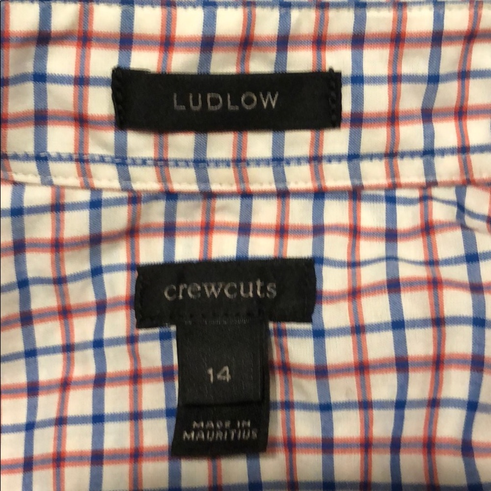 Crew Cuts Boys Ludlow button down size 14